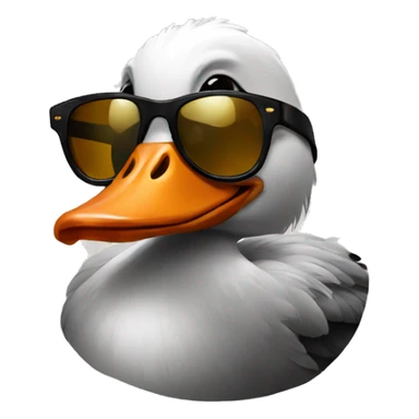 sticker, goose in sunglasses sticker