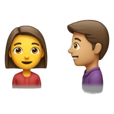 person speaking to another person sticker