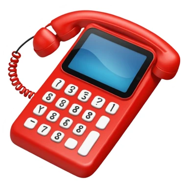 kırmızı cep telefonu sticker