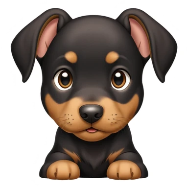 Dobermann puppy sticker
