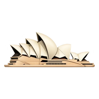 sydney opera house, no frame sticker