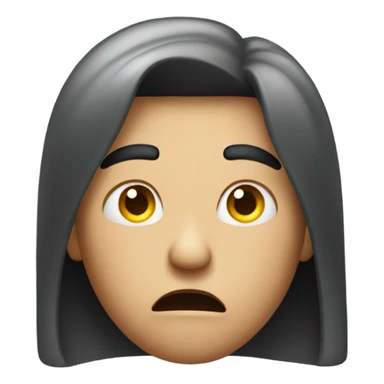 Annoyed while shaking head in disappointment  sticker