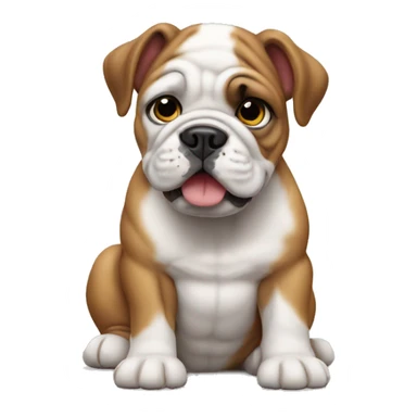 Bulldog puppy sticker