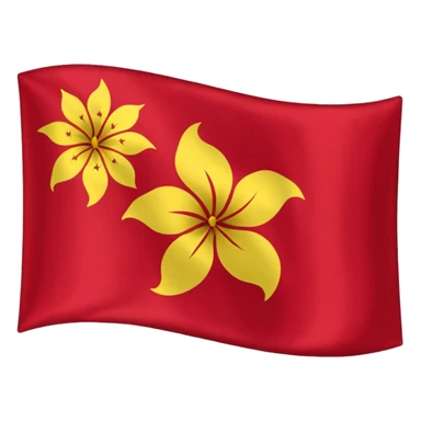 Black Hong Kong flag sticker