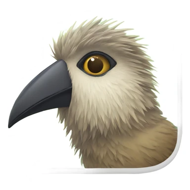 Scruffy bearded man bird watching sticker