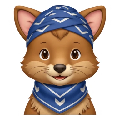 uniformed animal with bandanna sticker