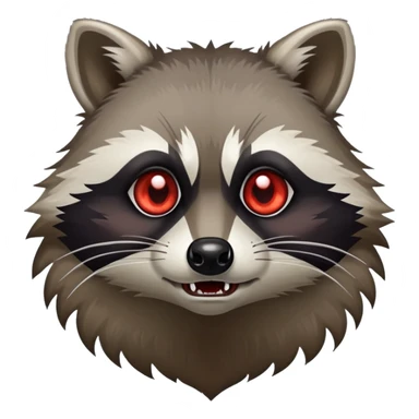 raccoon with rabies sticker