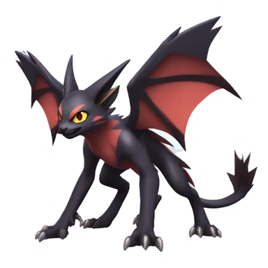 Noivern-Litten-Zoroark full body sticker