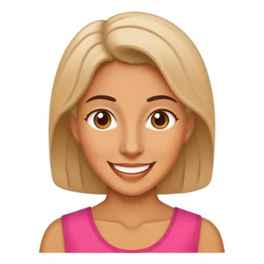 Head of happy mom sticker