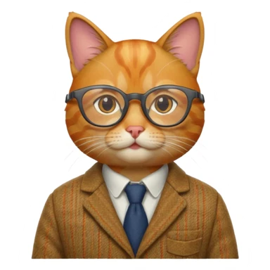 Professor cat sticker