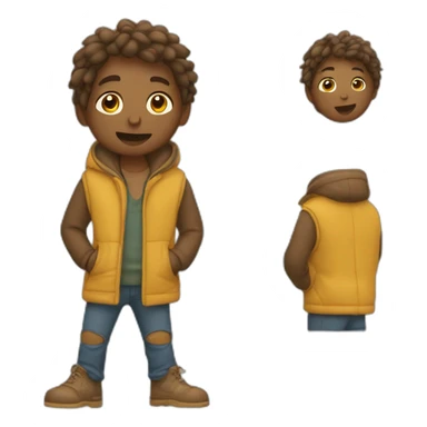 Garçon inondé dans ses larmes sticker