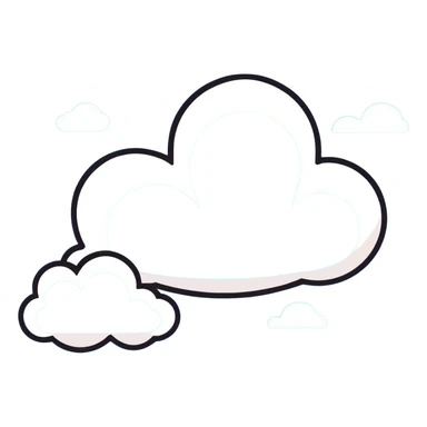 ￼clouds in the sky sticker