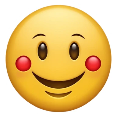 Smiley rond  qui rougis  parce qu’il est timide  sticker
