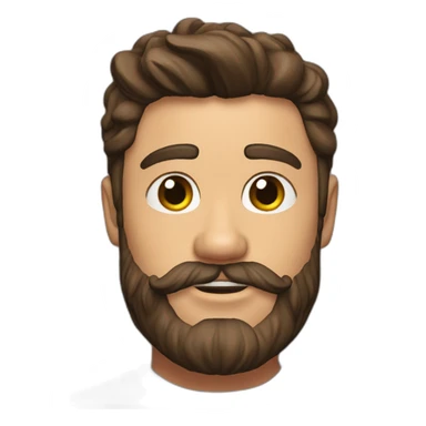 Zac efron beard sticker