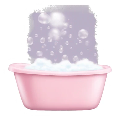 bubble bath in light pink sticker
