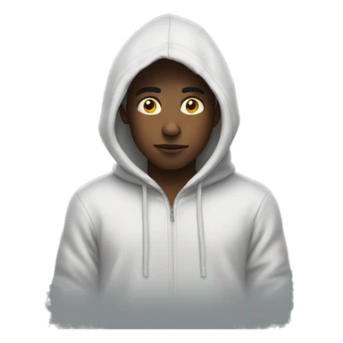 mysterious boy in hoodie saying Realy sticker
