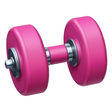 pink dumbbell sticker