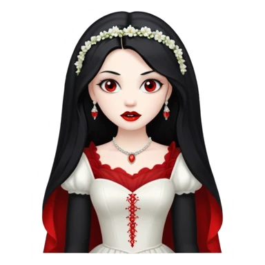 Vampire bride, tradition of vampire, Hungy. sticker