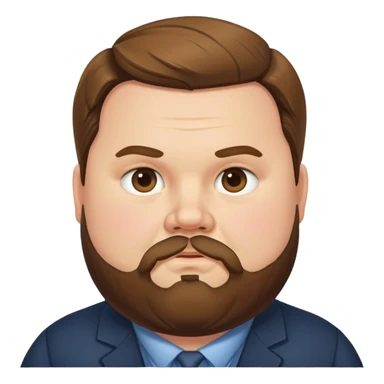 Extremely Fat JD Vance with beard  sticker