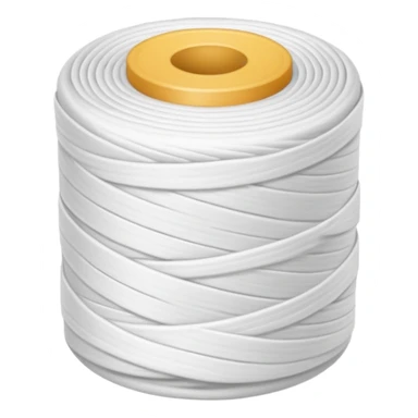 Roll of white thread   sticker