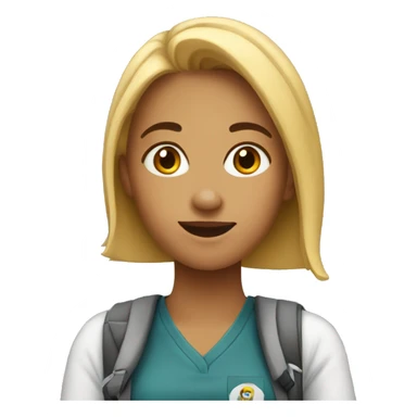 female student named Kelly sticker