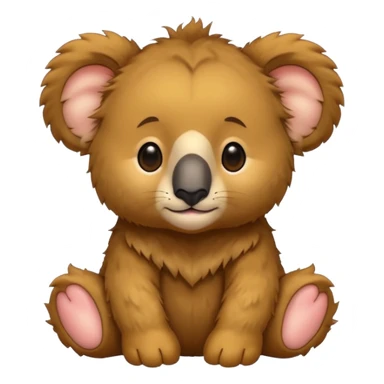 a lions mane on a Baby koala bear 🐨🦁 sticker