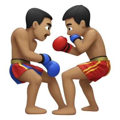 Muay thai match sticker