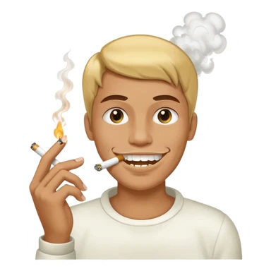 gold tooth with cig sticker