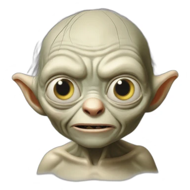 Gollum et anneau sticker