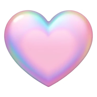 Iridescent pastel pink romantic app icon sticker