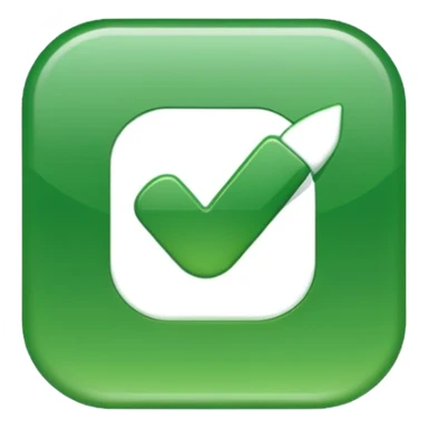 Instagram green verified tick  sticker