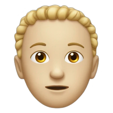 Visage qui se mord les lèvres sticker