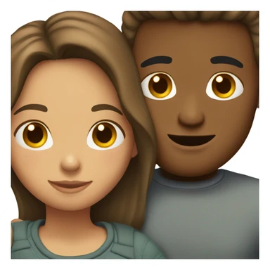 A couple cuddling  sticker