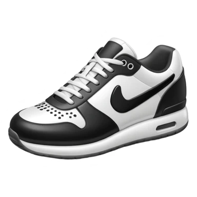 3D Apple-style emoji of a sneaker pressing on the ground, leaving a clear shoe print under it. Rounded, glossy, smooth, soft shadows, white background.

 sticker