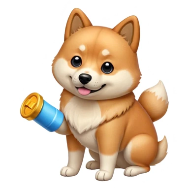 perro doge ladrando tap tap sticker