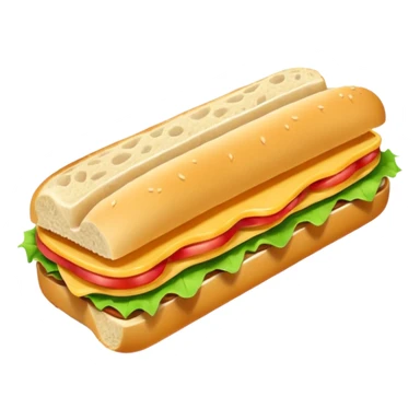 Long rod eating a sandwich  sticker