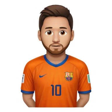Messi portağal jersey sticker