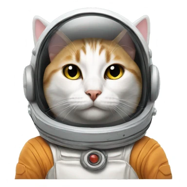 Cat wearing space helmet  sticker