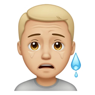 A man crying and mewing sticker