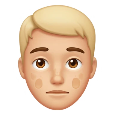 close up of face with visible acne sticker