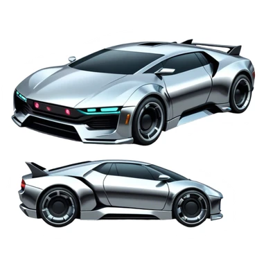 CYBERPUCK CAR BIG  sticker