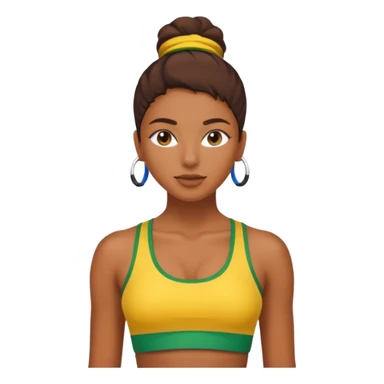 brasil crop top sticker