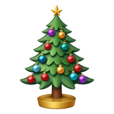 Christmas tree sticker