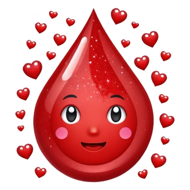 red glitter setor sticker