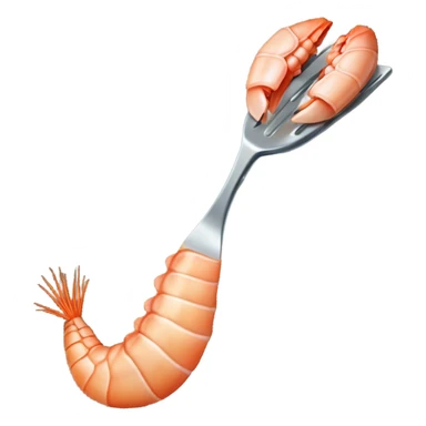 Shrimp with spatula  sticker