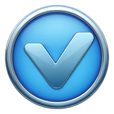 Blue verified checkmark sticker