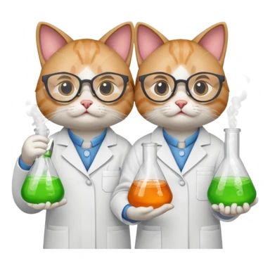 Chemist cats sticker