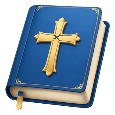 Blue opened Bible  sticker
