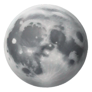Moon sticker