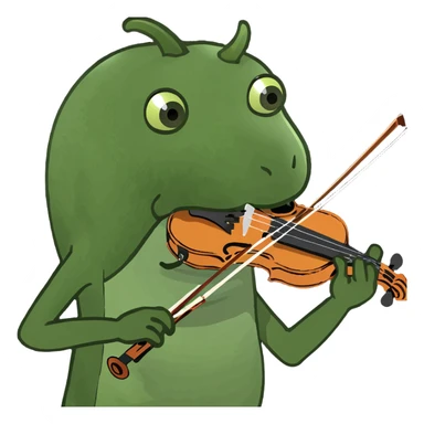 Chili pepper playing violin sticker